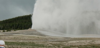 September 2014 visits to YNP break record Old Faithful in all her raging glory (Cutthroat Press photo).
