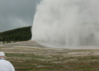 Old Faithful in all her raging glory (Cutthroat Press photo).